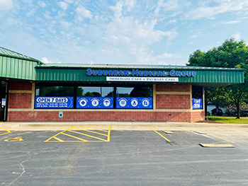 Suburban Medical Group clinic outside